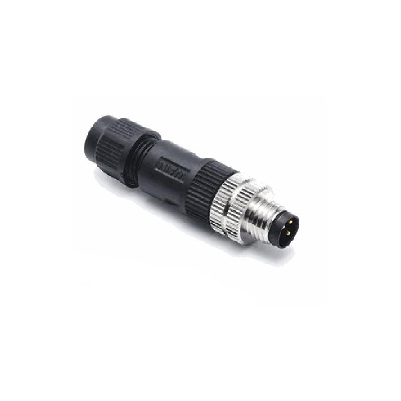 Connecteur mâle M8, 3 pol.,   IP67, 4A, non-blindé